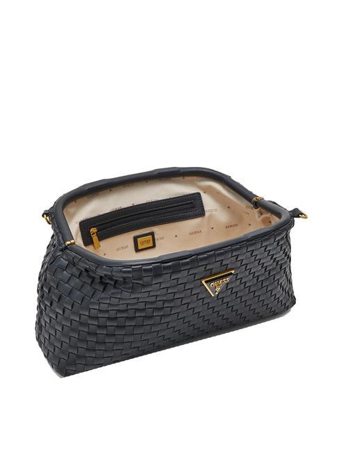 LISBET Geantă clutch țesătă BLACK - Genți femei