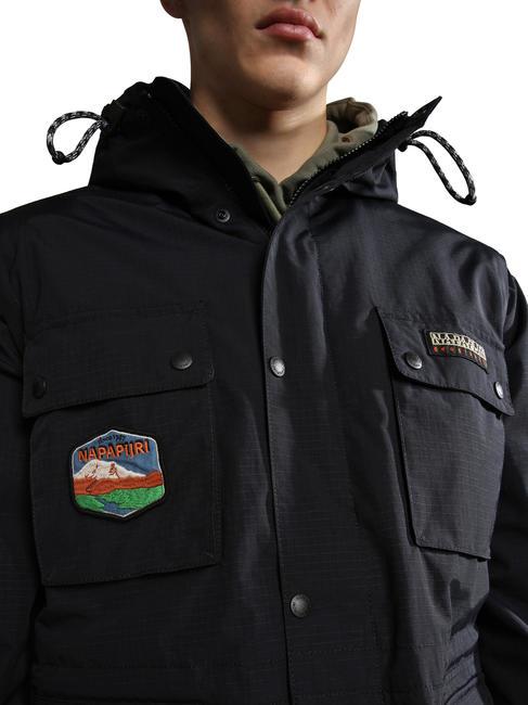 URBAN MODULAR Jachetă cu mâneci detașabile negru 041 - Geci de bărbați