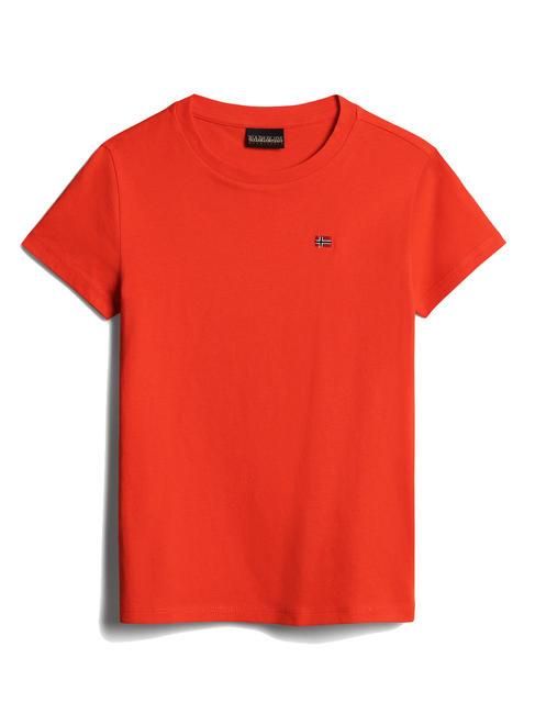 K SALIS SS 2 Tricou din bumbac cu micro steag cireș roșu r05 - Tricou copil