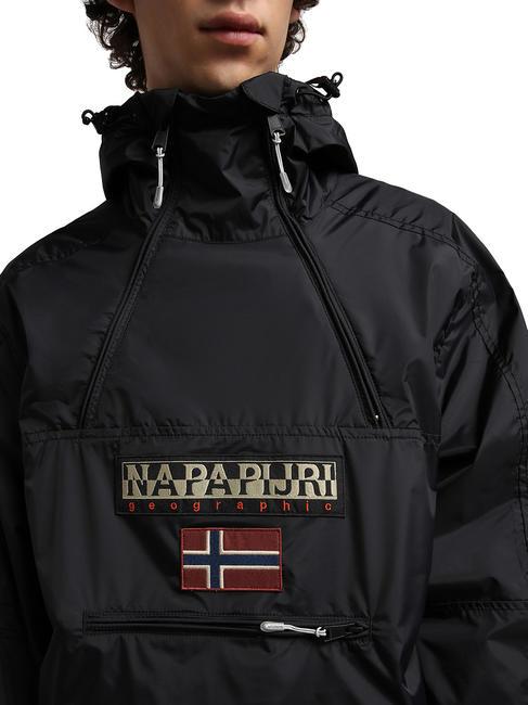 NORTHFARER SUMMER Jacheta anorak negru 041 - Geci de bărbați