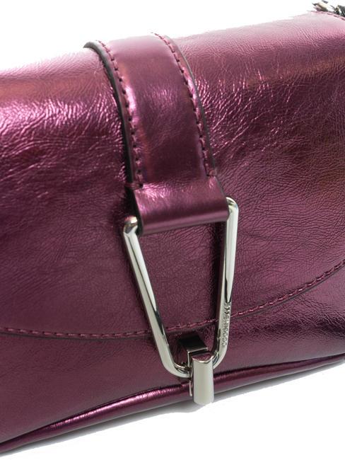 HIMMA Pocheta din piele laminata pulpă roz - Genți femei