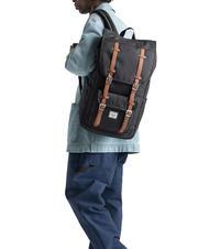 HERSCHEL LITTLE AMERICA  Rucsac de dimensiune standard BLACK - Rucsacuri pentru școală și timp liber - 4