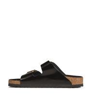 BIRKENSTOCK ARIZONA Big Buckle Sandale papuci din piele strălucește negru - Pantofi unisex - 3
