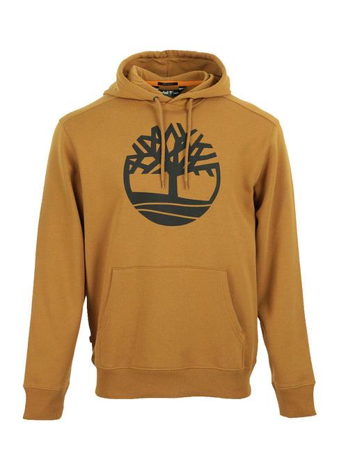 TREE LOGO Hanorac cu gluga cizmă de gr&acirc;u/negru - hanorace