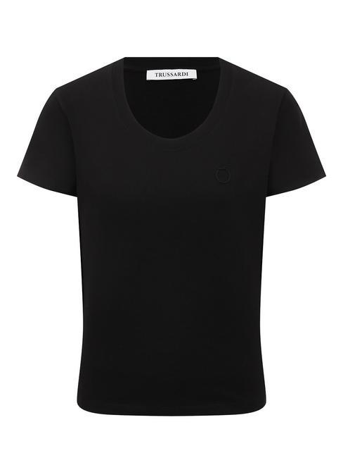 LOGO RING Tricou din bumbac BLACK - tricou