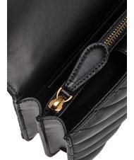 PINKO MINI LOVE BAG O geantă chevron aur negru-vechi - Genți femei - 6