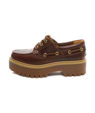 TIMBERLAND BOAT Pantofi de barcă din piele &icirc;nalți rădăcină de bere - Pantofi femei - 4