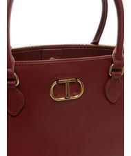 TWINSET OVAL T Geantă tote cu curea de umăr strălucire zmeură - Genți femei - 3