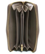 TWINSET NEW OVAL T Portofel mare din piele taupe - Portofele femei - 2