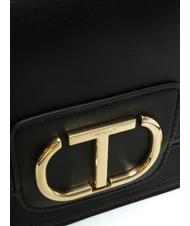 TWINSET OVAL T Curea de umar cu clapa negru - Genți femei - 3