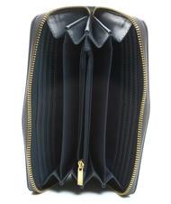 TWINSET NEW OVAL T Portofel mare din piele albastru gri - Portofele femei - 2