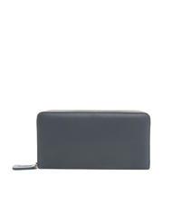 TWINSET NEW OVAL T Portofel mare din piele albastru gri - Portofele femei - 3