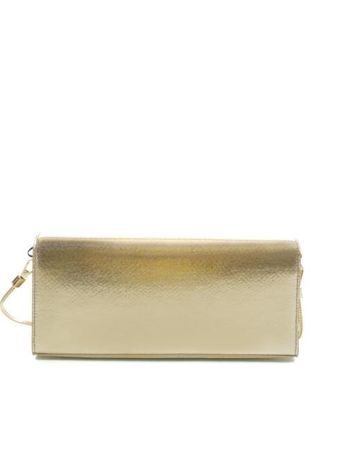 CLUTCH Geanta laminata platină - Genți femei