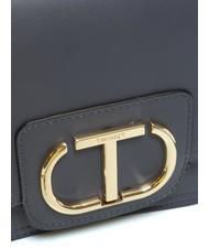 TWINSET OVAL T Curea de umar cu clapa albastru gri - Genți femei - 4