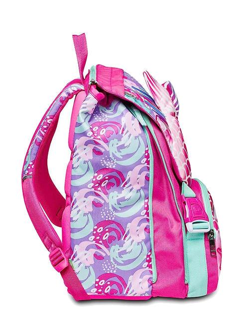 SEA BEAUTY Rucsac mare extensibil trandafir de zmeura - Rucsacuri pentru școală și timp liber