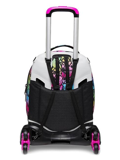 COLOUR EXPRESSION JACK Rucsac troler detasabil, rucsac dublu ROSU RODAMINĂ - Rucsacuri cu role