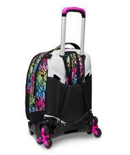 SEVEN COLOUR EXPRESSION JACK Rucsac troler detasabil, rucsac dublu ROSU RODAMINĂ - Rucsacuri cu role - 7