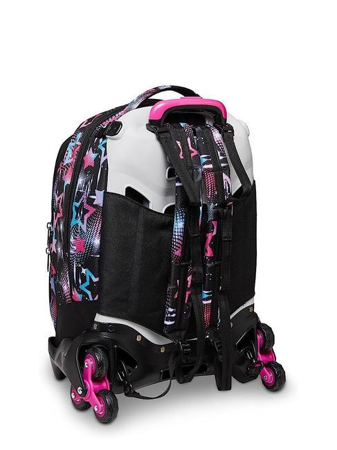LIQUID PAINT JACK Rucsac Troler detasabil, 3 roti pirablack - Rucsacuri cu role
