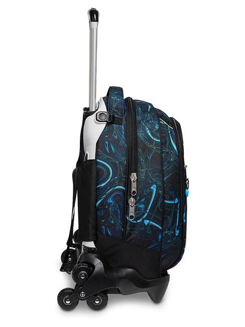 LED BALLOON JACK Rucsac Troler detasabil, 3 roti turcoaz albastru - Rucsacuri cu role