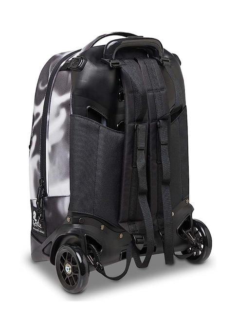 NEW PLUG FANTASY Rucsac Troler detasabil, 2 roti nuanta neagra - Rucsacuri cu role