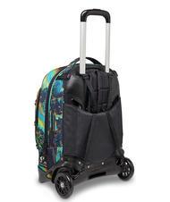 INVICTA NEW PLUG FANTASY Rucsac Troler detasabil, 2 roti albastru digital - Rucsacuri cu role - 4