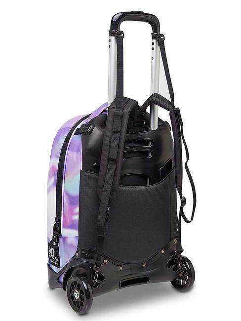 NEW PLUG FANTASY Rucsac Troler detasabil, 2 roti nuanțe pastelate - Rucsacuri cu role