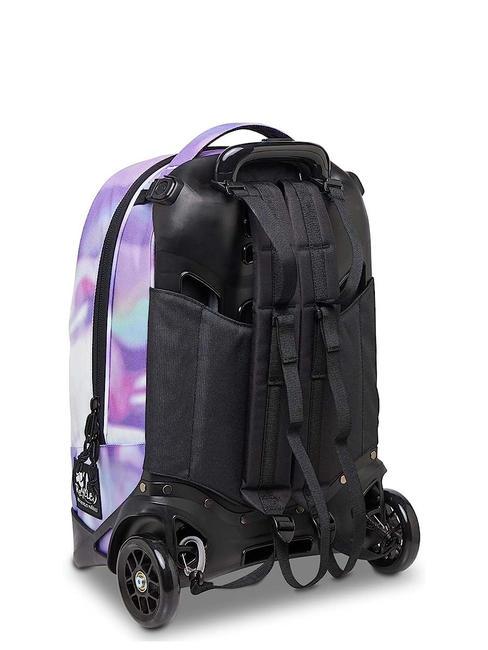 NEW PLUG FANTASY Rucsac Troler detasabil, 2 roti nuanțe pastelate - Rucsacuri cu role