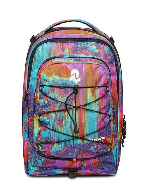 NEW PLUG FANTASY Rucsac Troler detasabil, 2 roti digital multicolor - Rucsacuri cu role