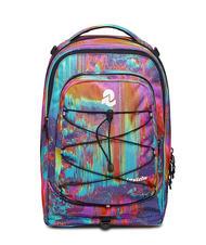 INVICTA NEW PLUG FANTASY Rucsac Troler detasabil, 2 roti digital multicolor - Rucsacuri cu role - 2