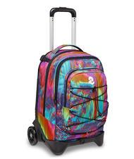 INVICTA NEW PLUG FANTASY Rucsac Troler detasabil, 2 roti digital multicolor - Rucsacuri cu role - 3