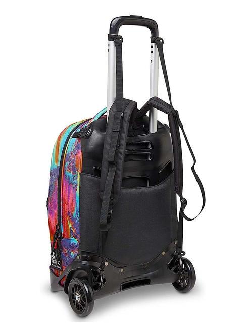 NEW PLUG FANTASY Rucsac Troler detasabil, 2 roti digital multicolor - Rucsacuri cu role
