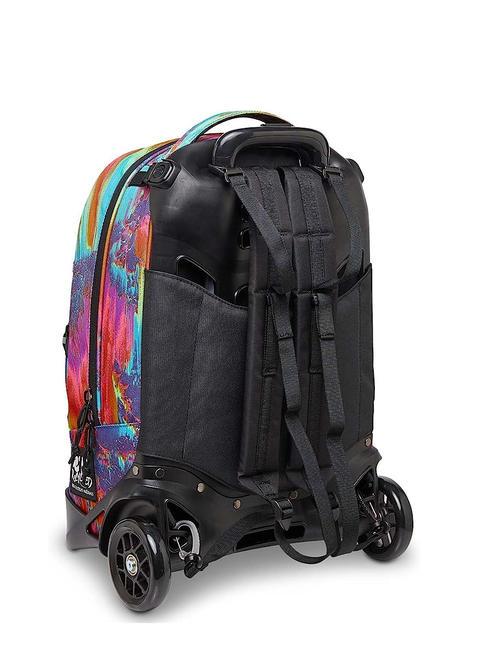 NEW PLUG FANTASY Rucsac Troler detasabil, 2 roti digital multicolor - Rucsacuri cu role