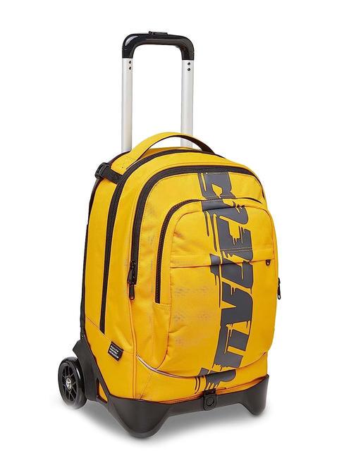 NEW PLUG LOGO Rucsac Troler detasabil, 2 roti saffroran - Rucsacuri cu role