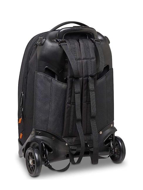 NEW PLUG LOGO Rucsac Troler detasabil, 2 roti negru - Rucsacuri cu role