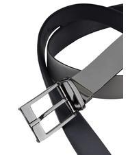 ARMANI EXCHANGE LOGO Curea reversibilă bleumarin/gri - Curele - 4