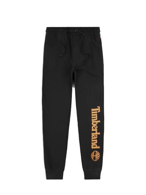 LINEAR LOGO REGULAR Joggeri cizmă neagră/gr&acirc;u - Costume sport pentru bărbați