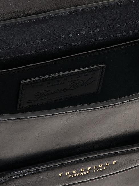 BETTINA Geanta mini de umar, din piele Negru de aur - Genți femei