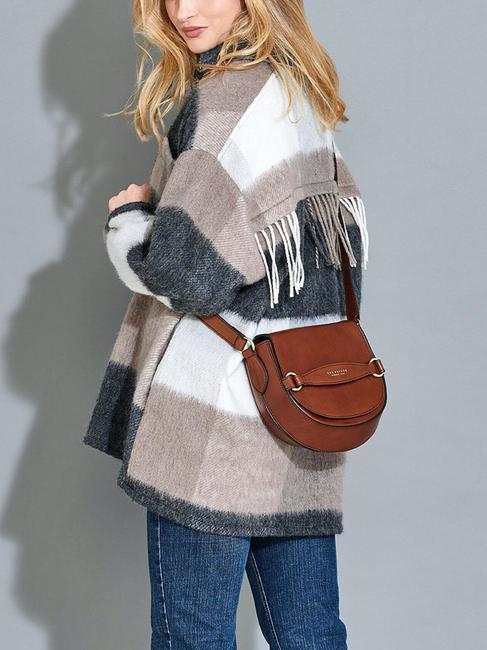 BETTINA Geanta mini de umar, din piele Negru de aur - Genți femei