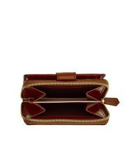 THE BRIDGE LUCREZIA Portofel compact din piele BROWN - Portofele femei - 4