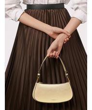 COCCINELLE MERVEILLE Geanta de umar din piele texturata de aur - Genți femei - 4