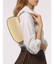 COCCINELLE MERVEILLE Geanta de umar din piele texturata de aur - Genți femei - 5