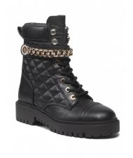 GUESS odysse stivaletto 3,7cm Cizme de lupta matlasate cu lant BLACK - Pantofi femei - 2