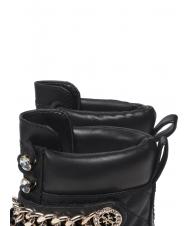 GUESS CAMPIONARIO - ODYSSE Cizme de lupta matlasate cu lant BLACK - Pantofi femei - 4