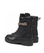 GUESS CAMPIONARIO - ODYSSE Cizme de lupta matlasate cu lant BLACK - Pantofi femei - 5
