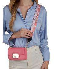 FURLA METROPOLIS Geanta de umar micro din piele floare de cuarț/begonii - Genți femei - 4