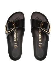 BIRKENSTOCK MADRID BIG BUCKLE Sandale din piele lacuita strălucește negru - Pantofi femei - 3
