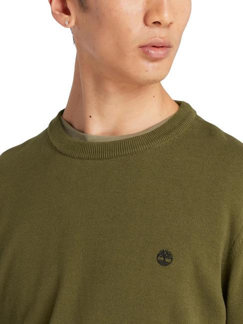 WILLIAMS RIVER Pulover cu gât darkoliv - Pulovere pentru bărbați