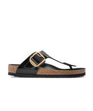 BIRKENSTOCK GIZEH BIG BUCKLE Flip-flops din piele lacuita - Pantofi femei