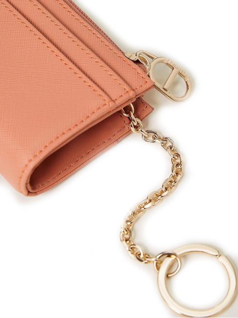 OVAL T Suport card breloc mousse roz - Portofele femei