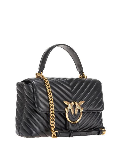 CLASSIC LADY LOVE BAG geanta chevron aur negru-vechi - Genți femei